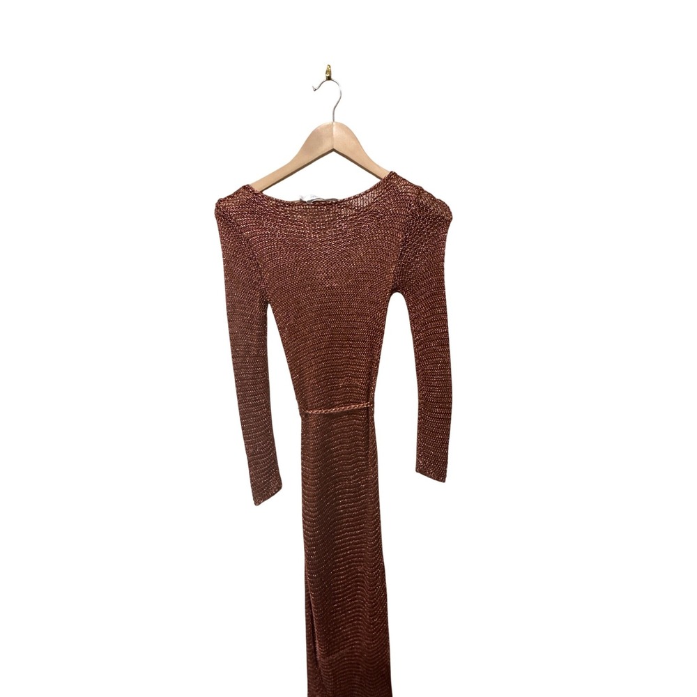 Zimmermann Anneke Metallic-Knit Midi Dress Size XS - Picture 12 of 16